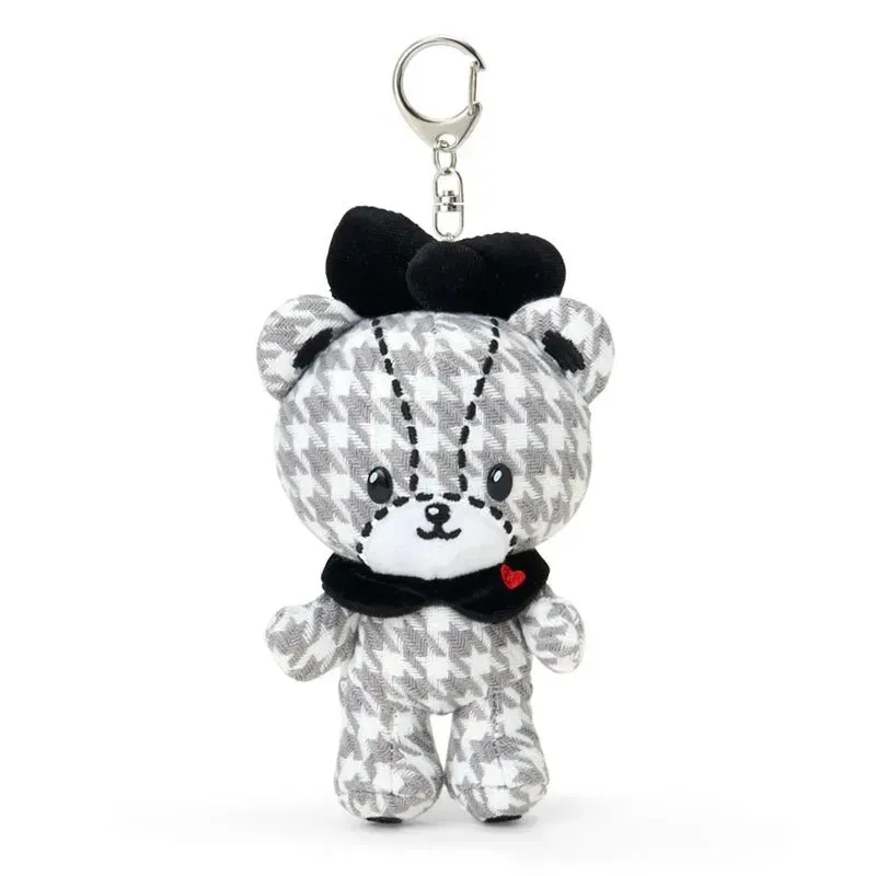 Hello Kitty Tiny Chum Plush Mascot Keychain Monochrome Birthday Twins plysjanheng
