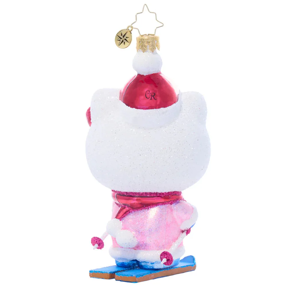 Hello Kitty x Christopher Radko Handmade Glass Ornament Aspen Adventure juleornament