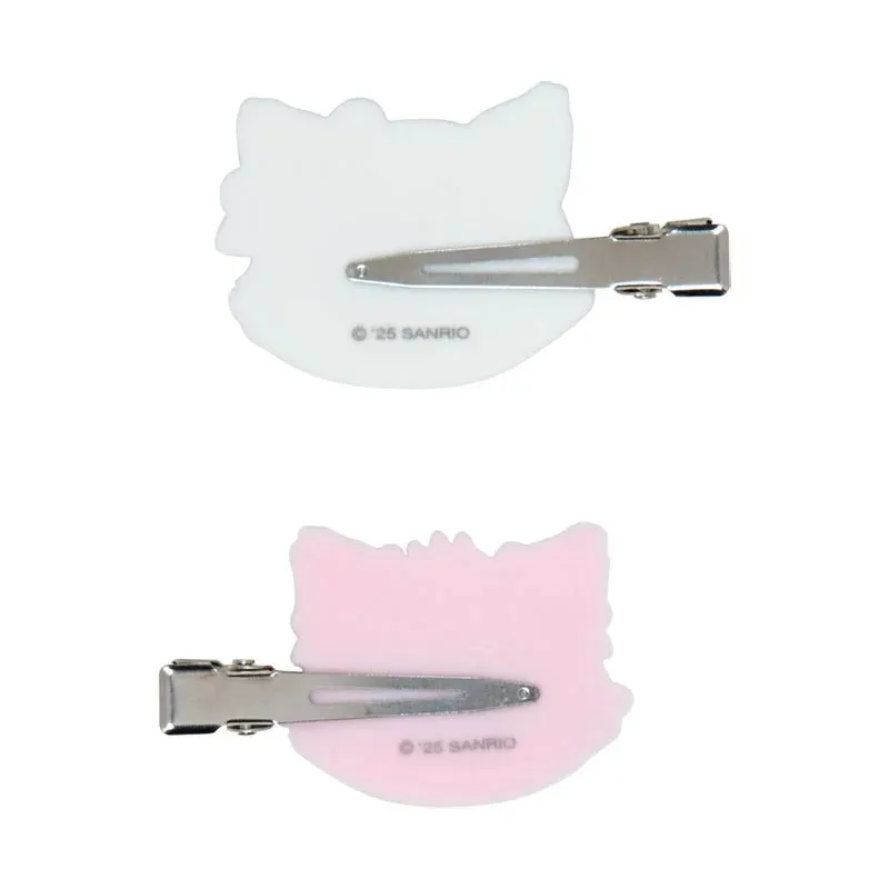 Hello Kitty Charmmy Kitty Besties hårspenner, 2 stk., flocket