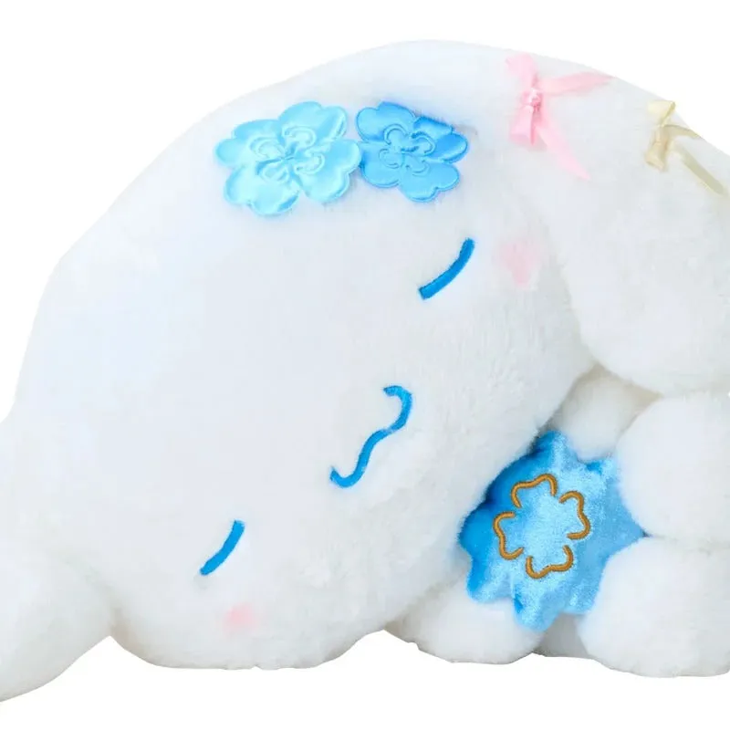 Hello Kitty Blue Clover Cinnamoroll 16" Huggable Plush kosebamse blå