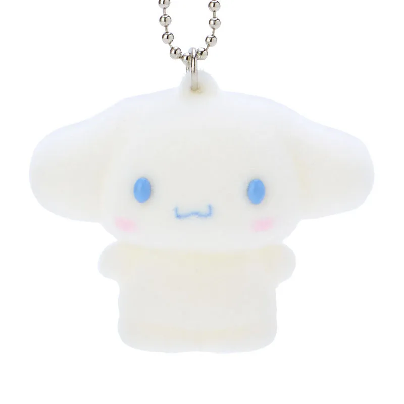 Hello Kitty Cinnamoroll flocked nøkkelringmaskot