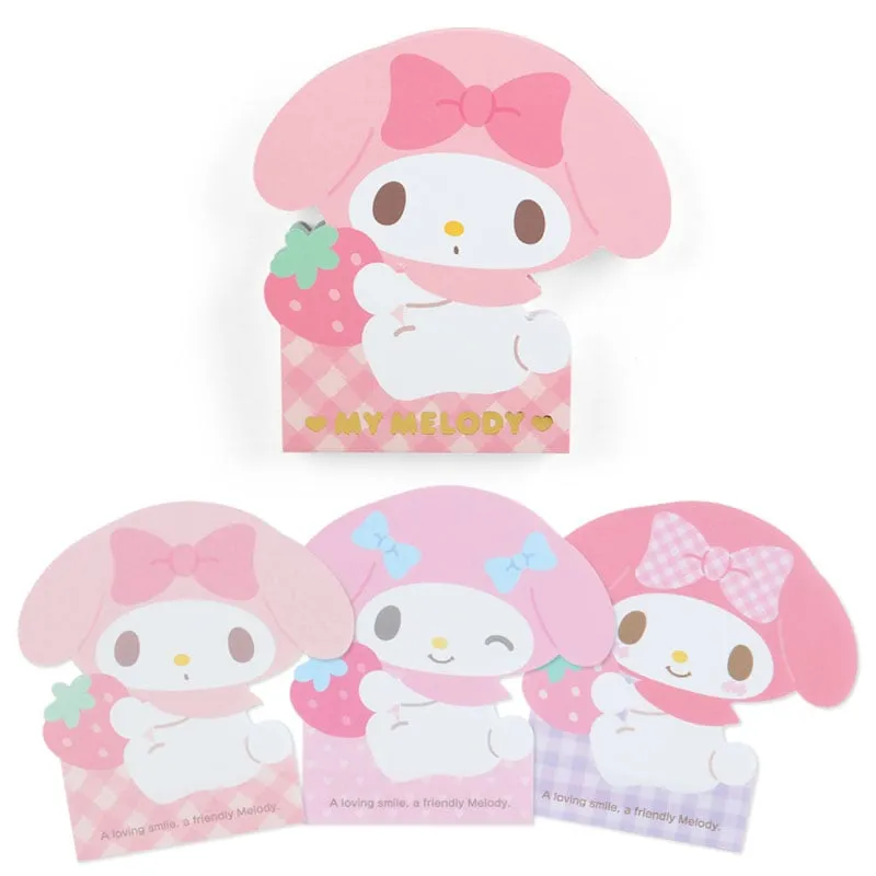 Hello Kitty My Melody utskåret notatblokk 84 ark