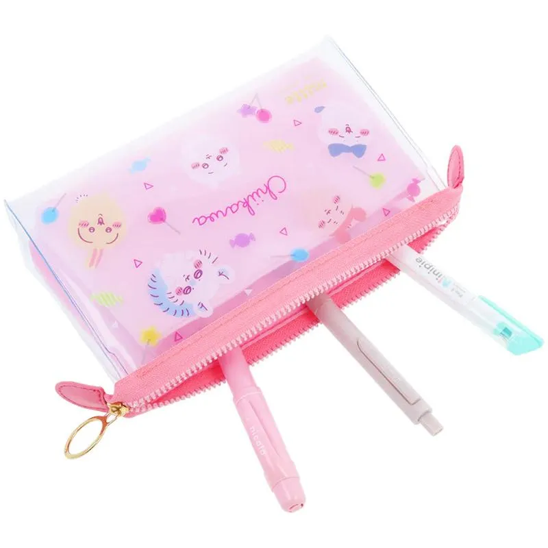 Neo Tokyo Chiikawa Mitte Clear Gusset Pouch – Lollipop pung 19 cm PVC