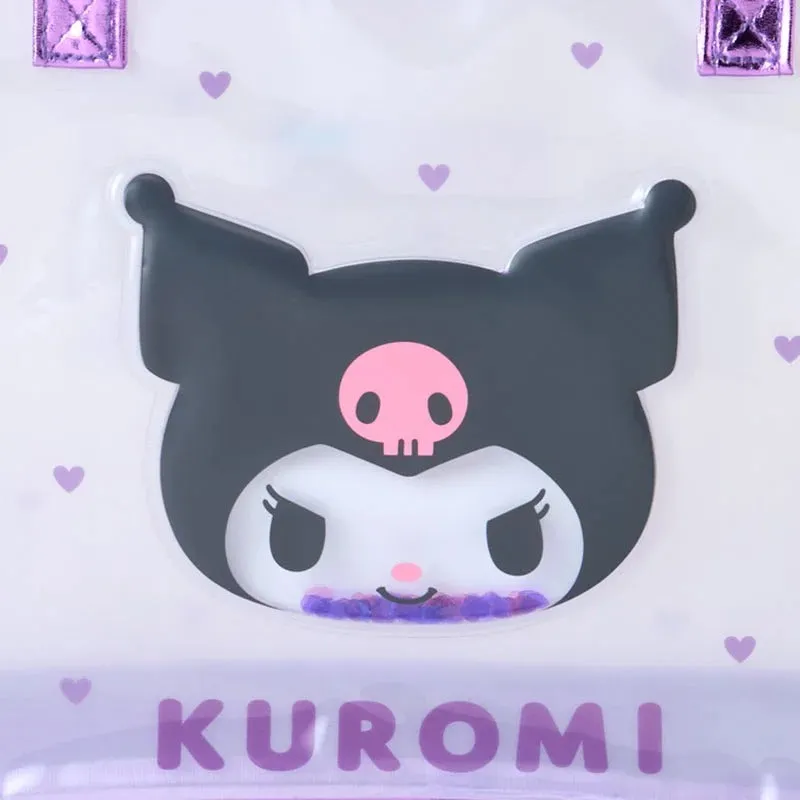 Hello Kitty Kuromi Clear Handbag veske med hjerter gjennomsiktig PVC