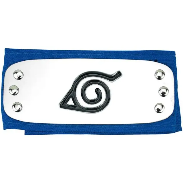 Naruto Konoha Hidden Leaf Forehead Protector pannebånd blå