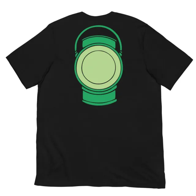 Batman Green Lantern Power Battery T-skjorte svart