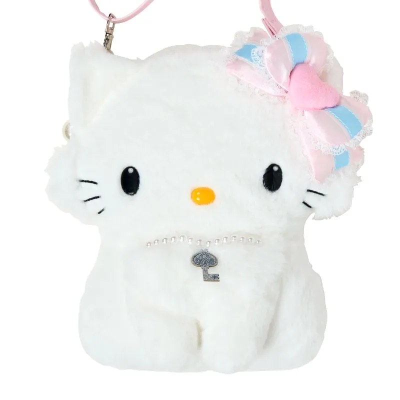 Hello Kitty Heisei Fluffy Heart Series Charmmy Kitty miniveske skulderveske plysj