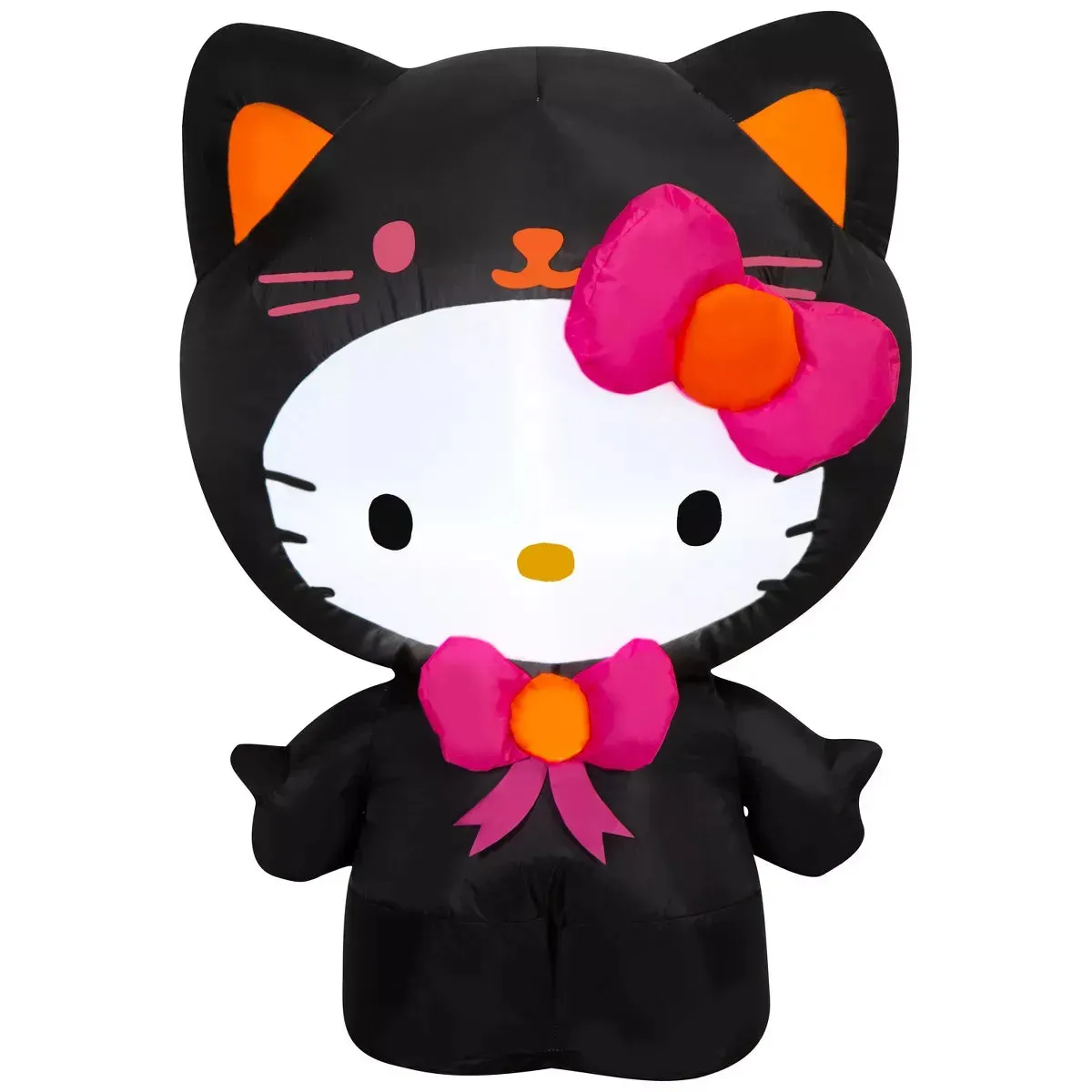 Hello Kitty 3ft Airblown-oppblåsbar Halloweenfigur Black Cat LED