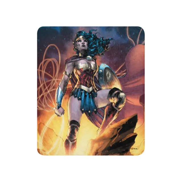 Batman Wonder Woman Lasso & Shield Sherpa Blanket sherpapledd 50 × 60 tommer
