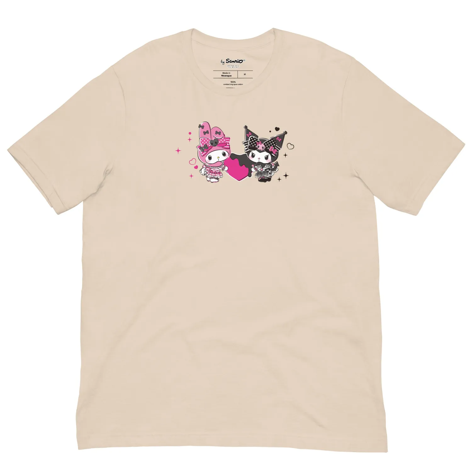 Hello Kitty My Melody 50th Kuromi 20th Anniversary T-skjorte svart