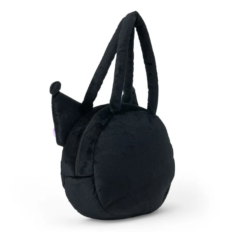 Sanrio Kuromi Plush Face toteveske – dobbel glidelås