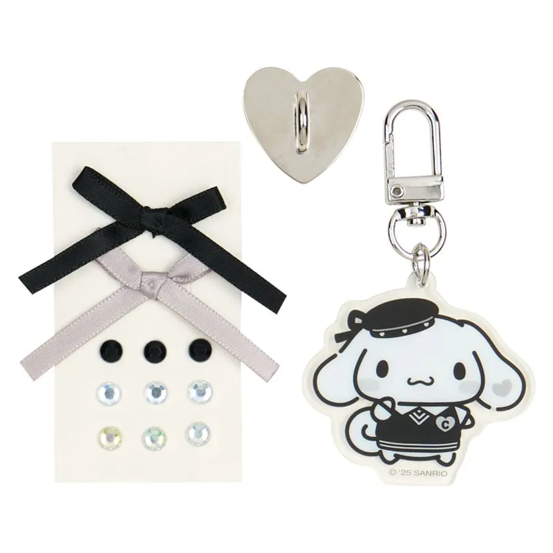 Hello Kitty Silver Houndstooth Series Cinnamoroll Smartphone Charm Set