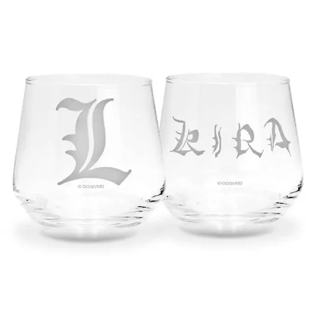 Neo Tokyo Death Note L & Kira glass 2-pakning 300 ml