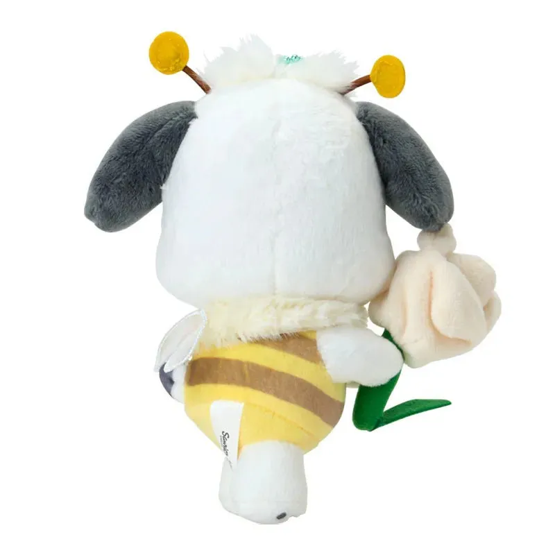Hello Kitty Sweet As Can Bee Series Pochacco Plush Mascot Keychain nøkkelring