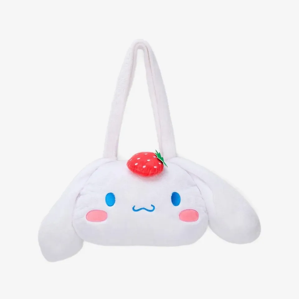 Cinnamoroll Strawberry Fields tote bag plysjveske med glidelås
