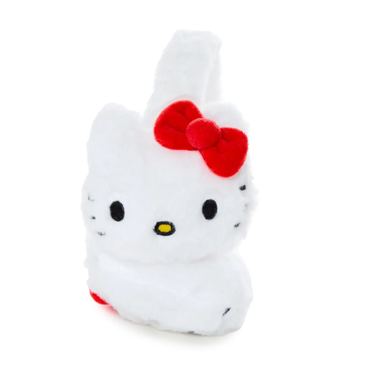 Hello Kitty barnevintersett med ørevarmere og hansker, rødt