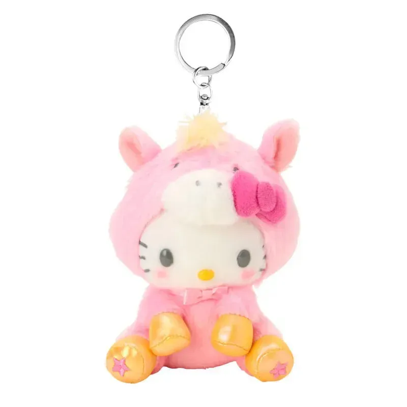 Hello Kitty 2026 Plush Mascot Keychain Lucky Zodiac kosedyr