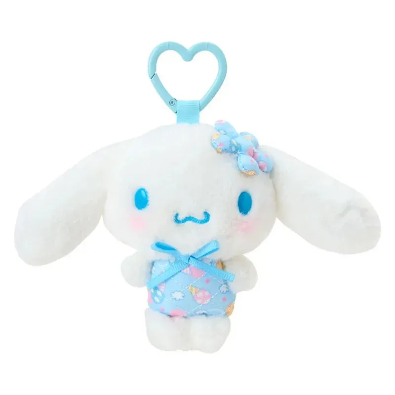 Hello Kitty Cinnamoroll Plush Mascot Keychain Retro Quilt-nøkkelring