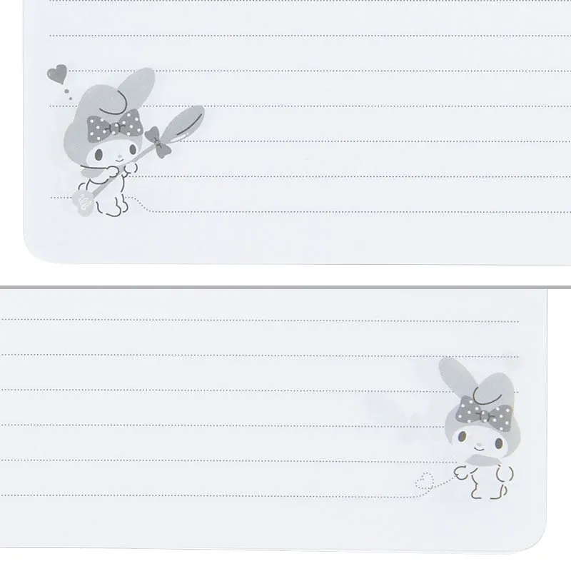 Hello Kitty My Melody Lined Notebook notatbok med strikk 60 ark