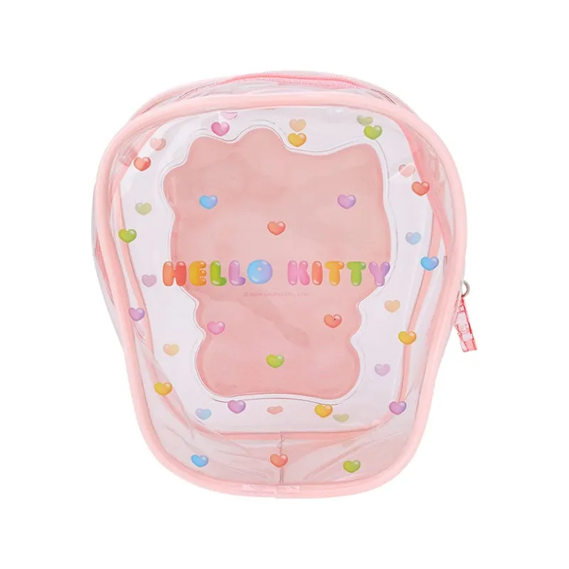 Hello Kitty Gummy Candy Series minipung med glidelås gjennomsiktig