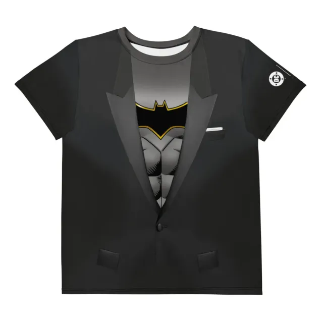 Batman Reveal Cosplay T-skjorte hvit, barn – elastisk