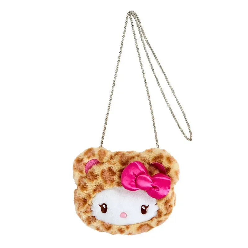Hello Kitty Leopard Pals Series Plush Mini Crossbody Bag veske leopard