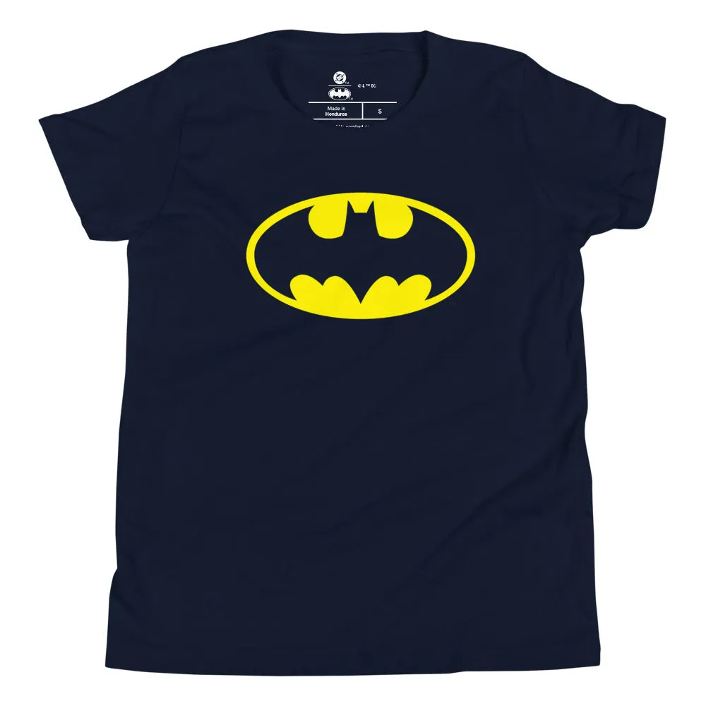 Batman Batman Logo T-skjorte ungdom svart