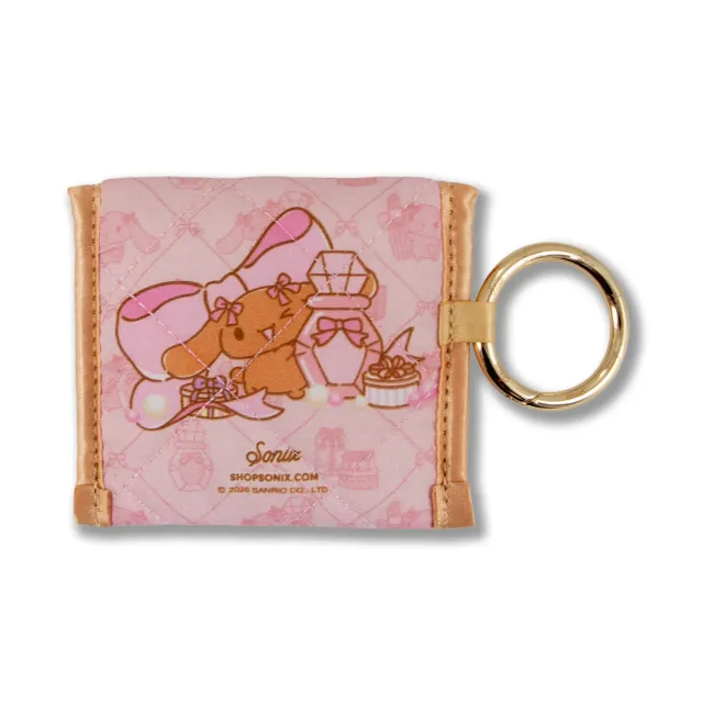 Hello Kitty Lovelymocha x Sonix Ear Bud Pouch quiltet etui