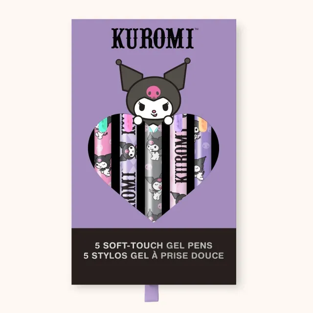Hello Kitty Kuromi x Studio Oh! Soft-Touch gelpenner, 5-pakning