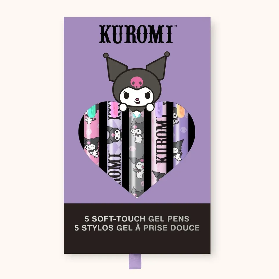 Hello Kitty Kuromi x Studio Oh! Soft-Touch gelpenner, 5-pakning