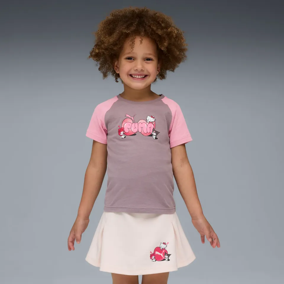 Hello Kitty and Friends x PUMA Slim Graphic Tee barne-T-skjorte Plum Jam