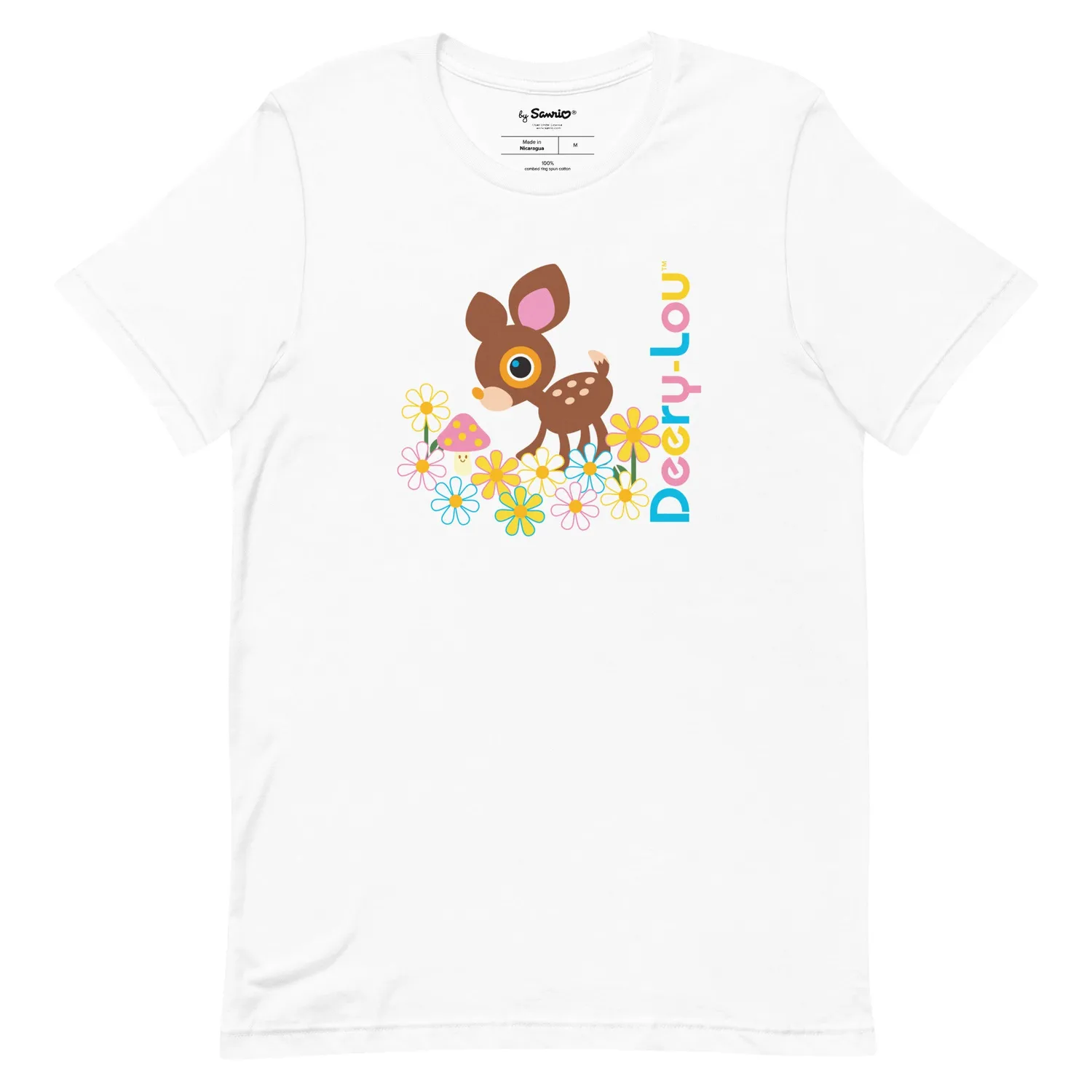Hello Kitty Deery-Lou Floral Meadow T-skjorte svart i bomull