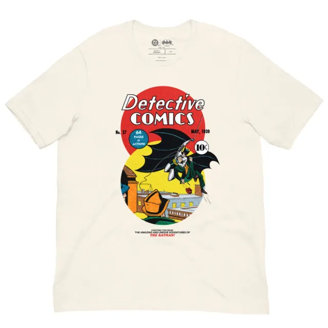Batman Detective Comics No. 27 T-skjorte vintagehvit bomull