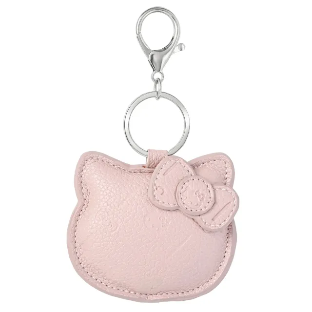 Hello Kitty Debossed Keychain nøkkelring rosa, sølvfarget