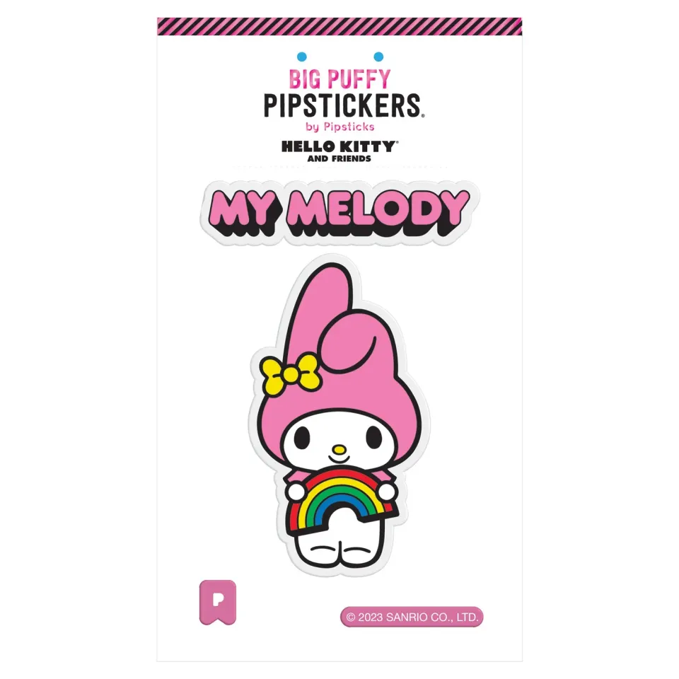 Hello Kitty My Melody x Pipsticks Big Puffy Sticker-klistremerke