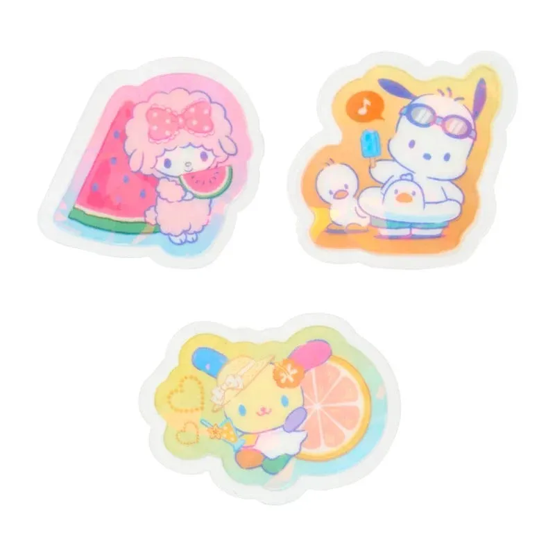 Sanrio Characters 30-Piece Summer klistremerker – holografiske