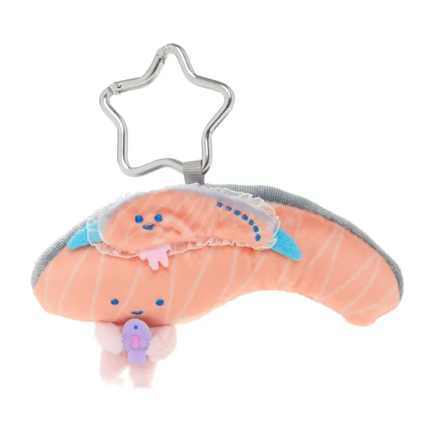Sanrio Sleepover Series Kirimichan Sleep Mask Plush Mascot Keychain nøkkelring