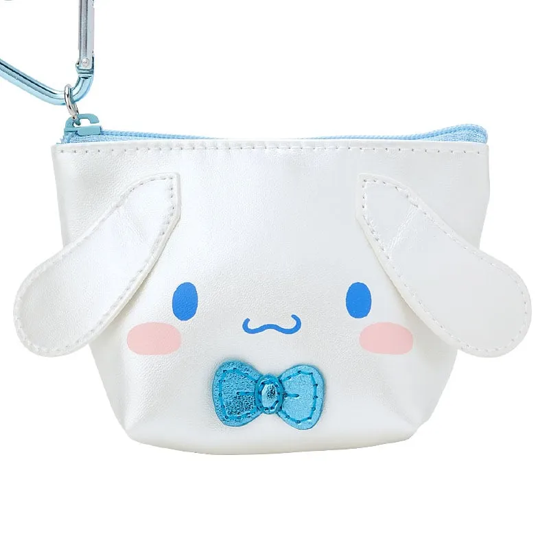 Cinnamoroll mini glidelåspung metallisk med hjerteformet lås