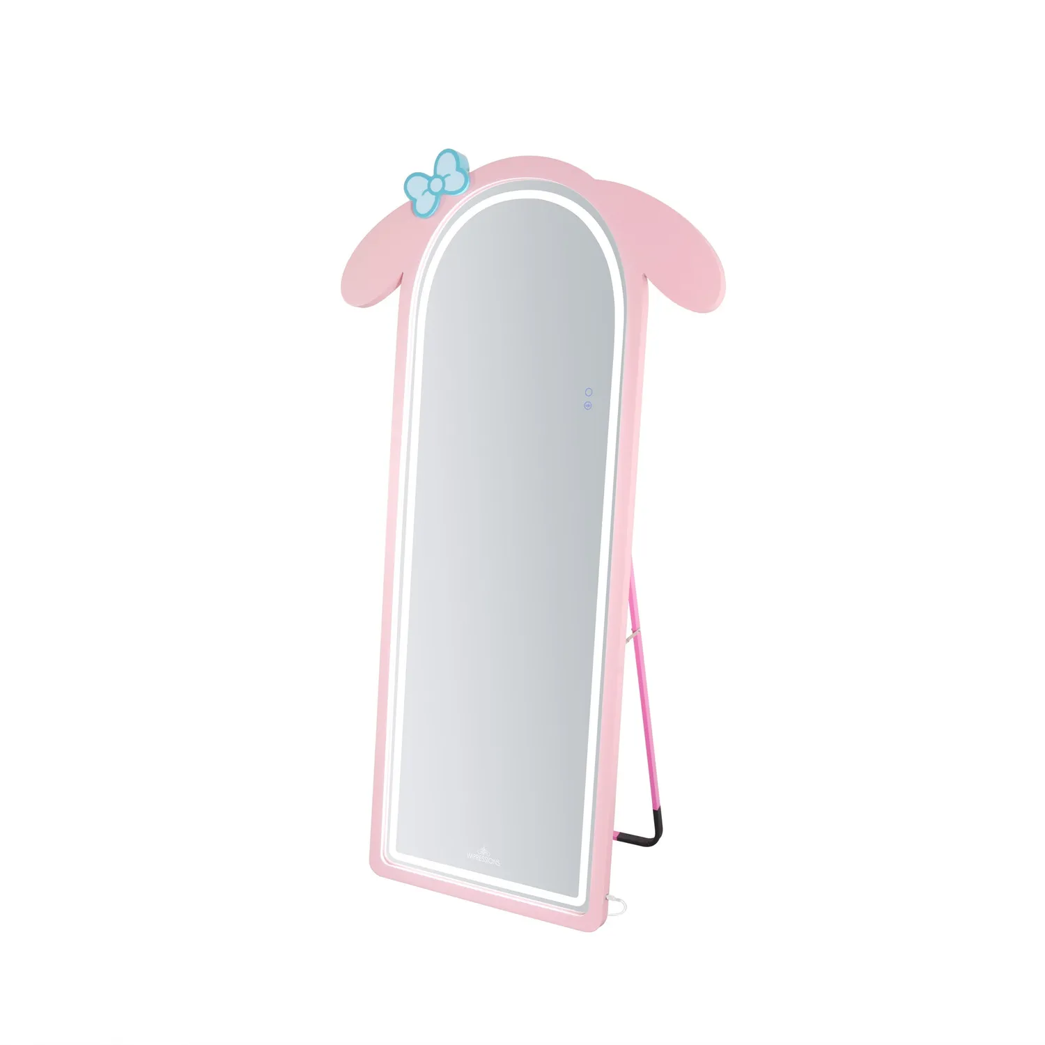 My Melody x Impressions Vanity buet helfigurspeil med RGB-lys
