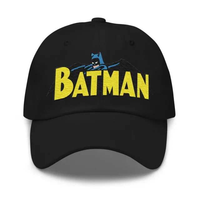 Batman Silver Age Logo dad cap svart