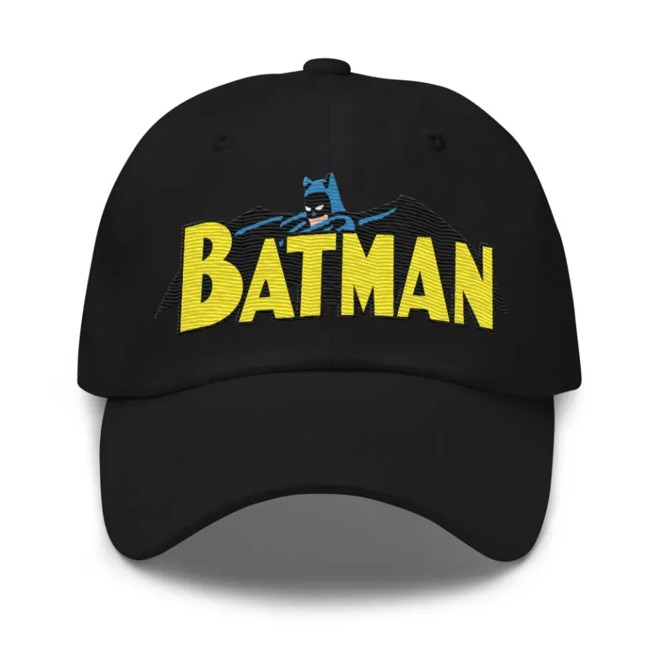 Batman Silver Age Logo dad cap svart