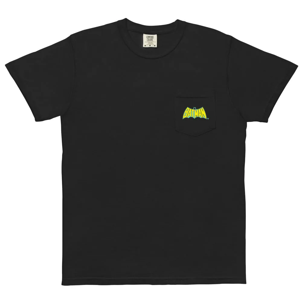 Batman Bronze Age Comfort Colors T-skjorte med brystlomme – svart