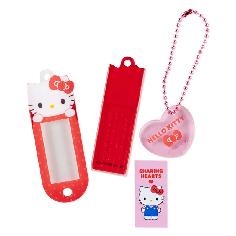 Hello Kitty Customizable Mascot Bag Charm nøkkelring med bildevindu