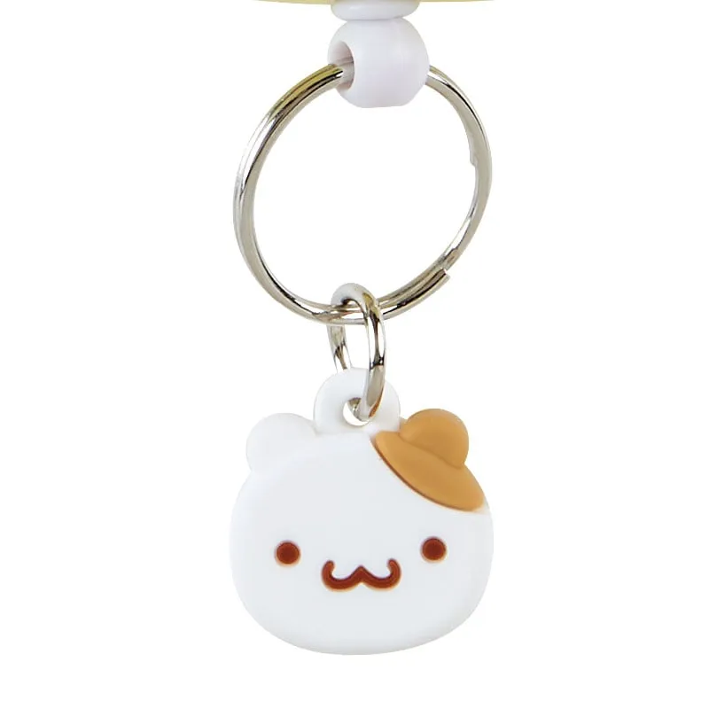 Hello Kitty Pompompurin Bestie Face Badge Reel nøkkelring