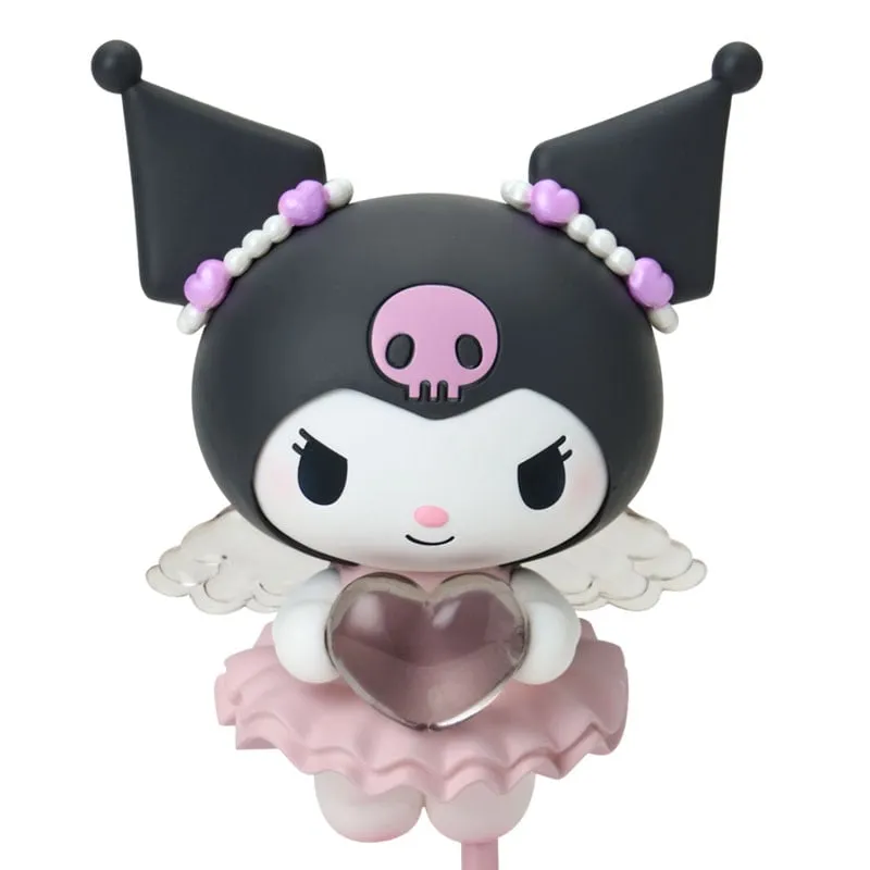 Hello Kitty Dreaming Angel Series Kuromi minifigur med sokkel