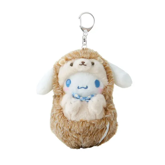 Hello Kitty Fauna Friends Series Cinnamoroll Plush Keychain Mascot nøkkelring