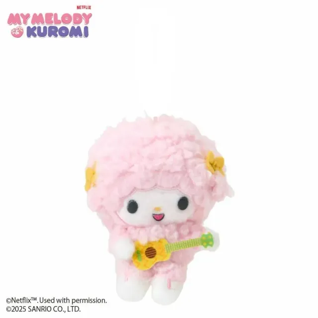 Hello Kitty My Sweet Piano Guitar Plush Mascot nøkkelring
