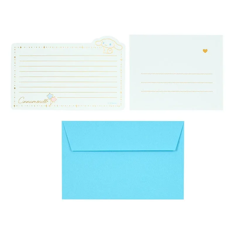 Hello Kitty Cinnamoroll Classic brevsett med gullfolie 6 ark