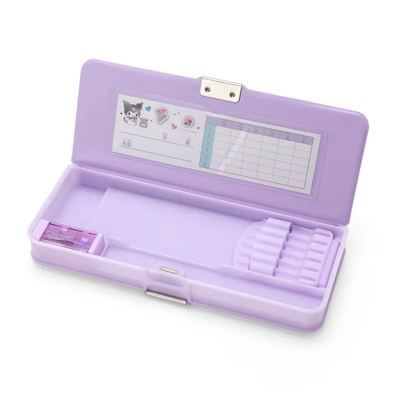 Hello Kitty Kuromi 2-Way Pencil Case pennal med blyantspisser