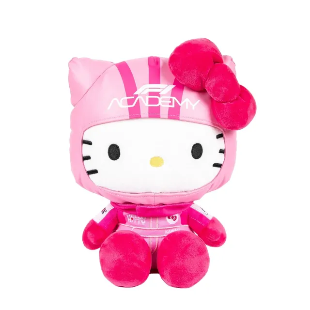 Hello Kitty F1 ACADEMY 12" plysjbamse rosa